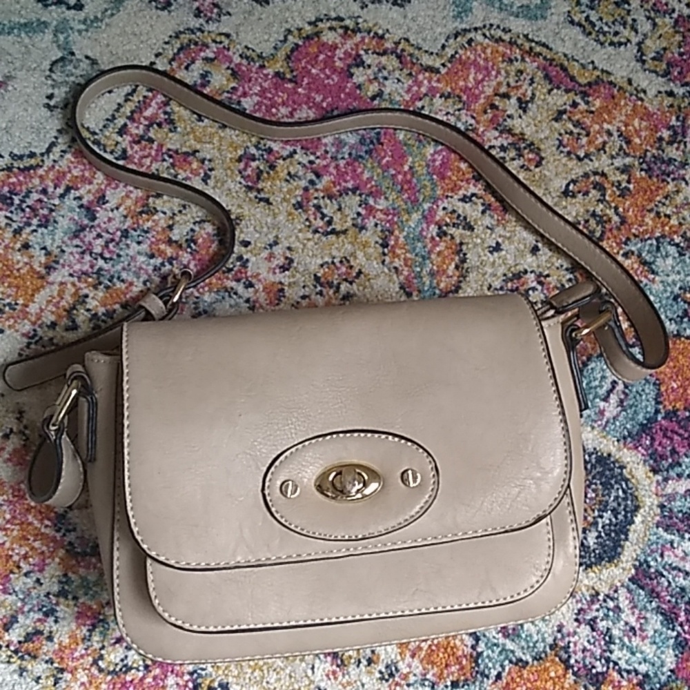 Taupe shoulder bag